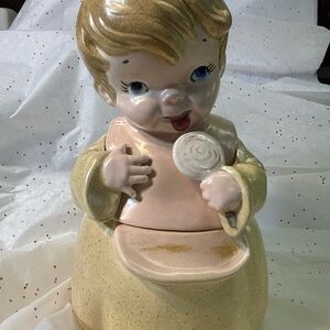 Charming Ceramic Baby Cookie Jar